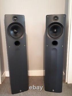 Q Acoustics Model 1030 Black Floor Standing Speakers Original Boxes