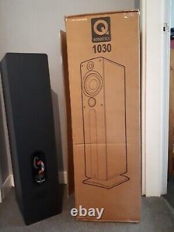 Q Acoustics Model 1030 Black Floor Standing Speakers Original Boxes