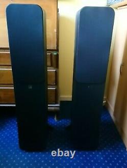 Q Acoustics Q3050i Floorstanding Speakers Pair Black, original boxes