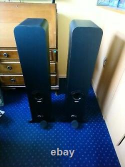 Q Acoustics Q3050i Floorstanding Speakers Pair Black, original boxes