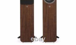 Q Acoustics Q 3050i Floor Standing Tower Speakers Cinema English Walnut Pair