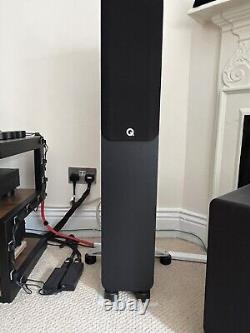 Q Acoustics Q 5040 Floorstanding Speakers Black, excellent condition 6mos old