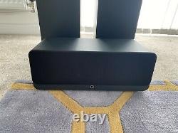 Q acoustics speakers (2 Standing Floor Speakers And Centre Speaker)