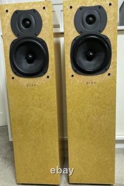 Quad 21L2 Floor Standing Maple Speakers With Original Boxes
