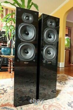 Quad 22L Speakers Excellent Condition Audiophile Quality Piano Black