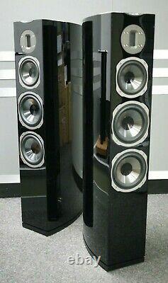 Quadral Chromium Style 8 Floorstanding Speakers in Black Preowned