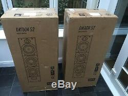 RARE! B&W DM604 S2 200W Speakers Bowers and Wilkins Floor Standing System Black