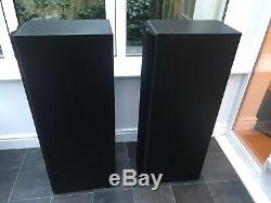 RARE! B&W DM604 S2 200W Speakers Bowers and Wilkins Floor Standing System Black