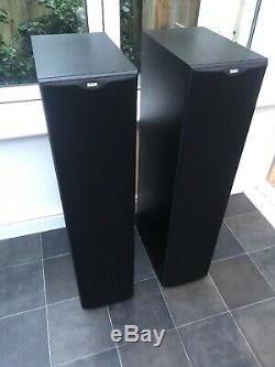 RARE! B&W DM604 S2 200W Speakers Bowers and Wilkins Floor Standing System Black