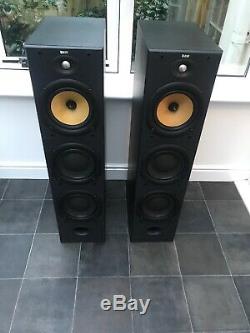 RARE! B&W DM604 S2 200W Speakers Bowers and Wilkins Floor Standing System Black