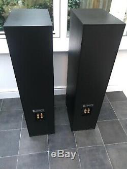 RARE! B&W DM604 S2 200W Speakers Bowers and Wilkins Floor Standing System Black