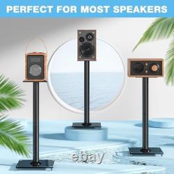 RFIVER Universal Floor Speaker Stands 28 Inch for Surround Sound Black