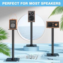 RFIVER Universal Floor Speaker Stands 28 Inch for Surround Sound Holds Satelli