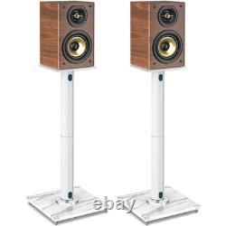 RFIVER Universal Floor Speaker Stands 28 Inch for Surround Sound Marble