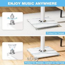 RFIVER Universal Floor Speaker Stands 28 Inch for Surround Sound Marble