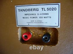 Rare Audiophile Tandberg TL-5020 Speakers System Made in Norway