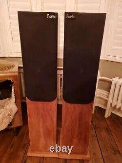 Rare ProAc Floorstanding Speakers -Studio 130- Natural Oak Pair Tower+ Grills