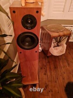Rare ProAc Floorstanding Speakers -Studio 130- Natural Oak Pair Tower+ Grills