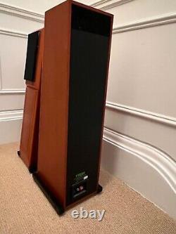 Rega ELA MK2 floor standing hi-fi speakers cherry finish in excellent condition