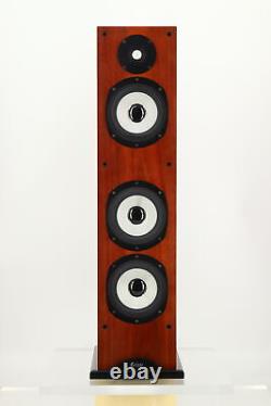 Revolver Music 5 Floorstanding Speakers, Dark Cherry, VGC, box, 3 month warranty
