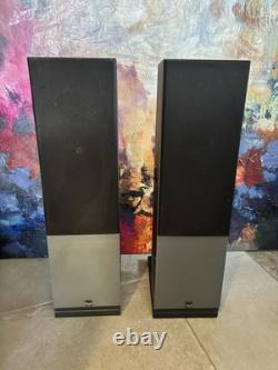Royd Minstrel Speakers Pair Small Floor Standing Grey/black Working read D