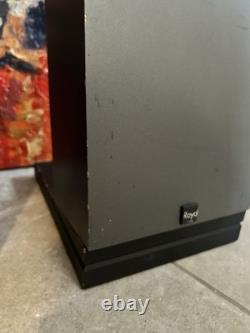 Royd Minstrel Speakers Pair Small Floor Standing Grey/black Working read D