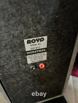 Royd Minstrel Speakers Pair Small Floor Standing Grey/black Working read D