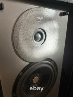 Royd Minstrel Speakers Pair Small Floor Standing Grey/black Working read D