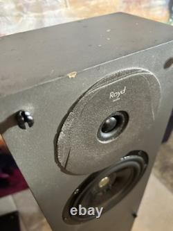Royd Minstrel Speakers Pair Small Floor Standing Grey/black Working read D