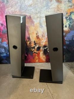 Royd Minstrel Speakers Pair Small Floor Standing Grey/black Working read D
