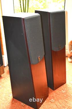Ruark Acoustic Templar Speakers (pair) Black with wood Fronts. Base spikes Incl