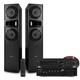 SHF700B Floor Standing Tower Speaker System with DAB+ Internet Radio & Amplifier