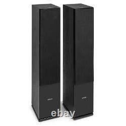 SHF80 Floorstanding Hi-Fi Speakers for Home Stereo Sound System 3-Way 6.5 Black