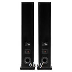 SHF80 Floorstanding Hi-Fi Speakers for Home Stereo Sound System 3-Way 6.5 Black
