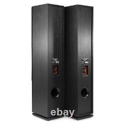 SHF80 Floorstanding Hi-Fi Speakers for Home Stereo Sound System 3-Way 6.5 Black