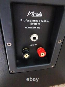 SPEAKERS Monitors Professional Floor Standing Nevada PA-200 & Alien Audio