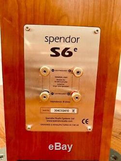 SPENDOR S6e British Hi-Fi floorstanding speakers, minimal usage