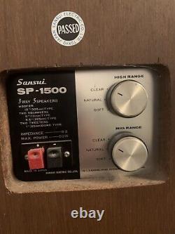 Sansui Sp-1500 Pair Of Floor Standing Speakers. Original Boxes Included