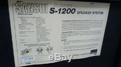 Sansui classique s-1200 vintage big floor standing hifi speakers retro 12 RARE