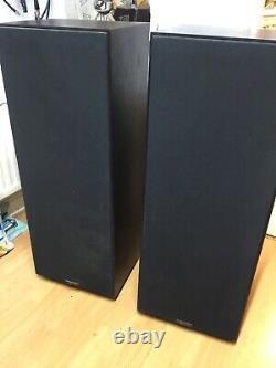 Snell E111 speakers. Black ash. NB one speaker has a faulty mid / bass driver