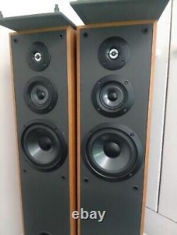 Sony Floor Standing Speakers Model Ss-mf400h Rare