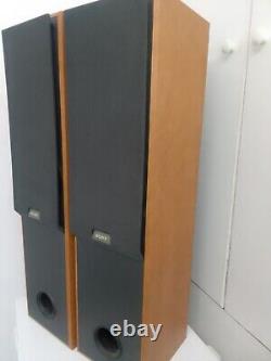 Sony Floor Standing Speakers Model Ss-mf400h Rare