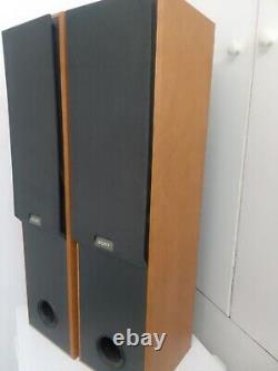 Sony Floor Standing Tower Cabinet Speakers Model Ssmf400h Rare Vinted Audio 150w