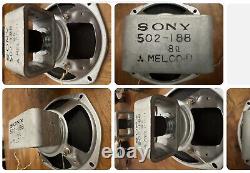 Sony SS-2800 1965 50/8 ohms speakers Diatone 610 mids