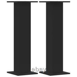 Speaker Stands Living Room Speaker Floor Stand 2 pcs Engineered Wood vidaXL