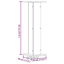 Speaker Stands Living Room Speaker Floor Stand 2 pcs Engineered Wood vidaXL