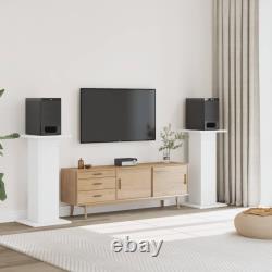 Speaker Stands Living Room Speaker Floor Stand 2 pcs Engineered Wood vidaXL