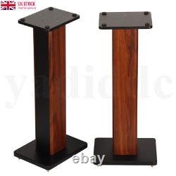 Speaker Stands Wood Floor 28in Floor Surround Sound for Home Theater-1 Pair UK