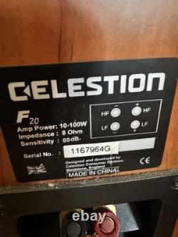 Speakers Celestion F20 Floorstanding pair cherry wood finish