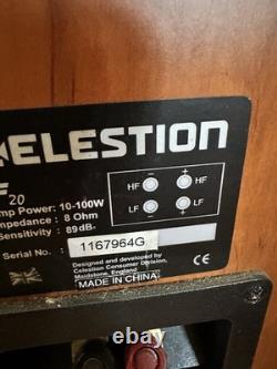 Speakers Celestion F20 Floorstanding pair cherry wood finish